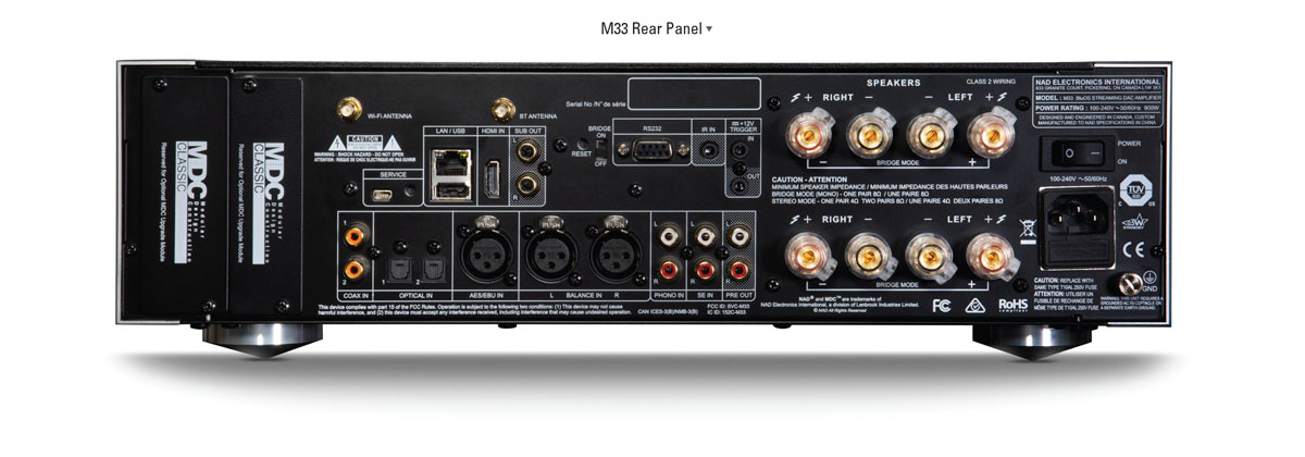NAD-M33-amplifier-rear